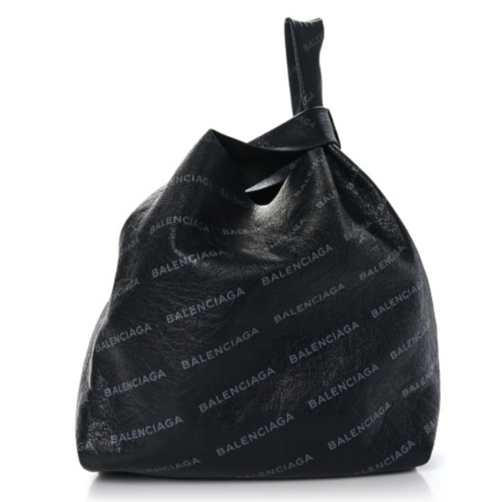 Balenciaga leather shopping bag